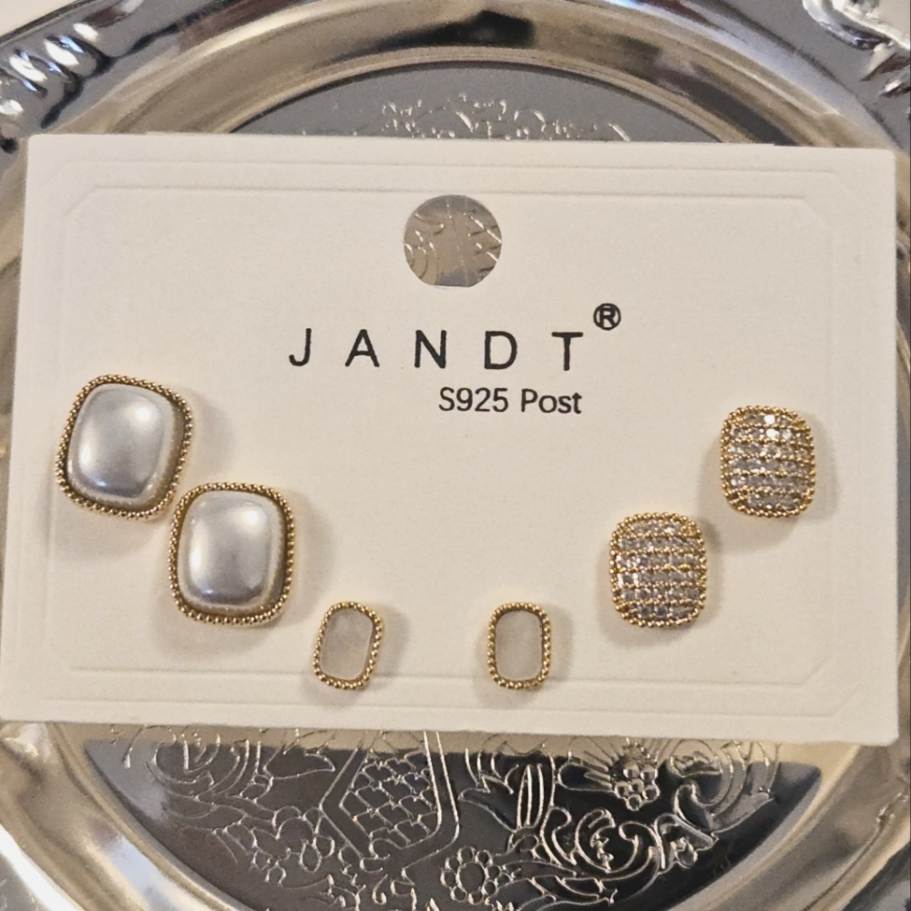 14K Plated Studs Set